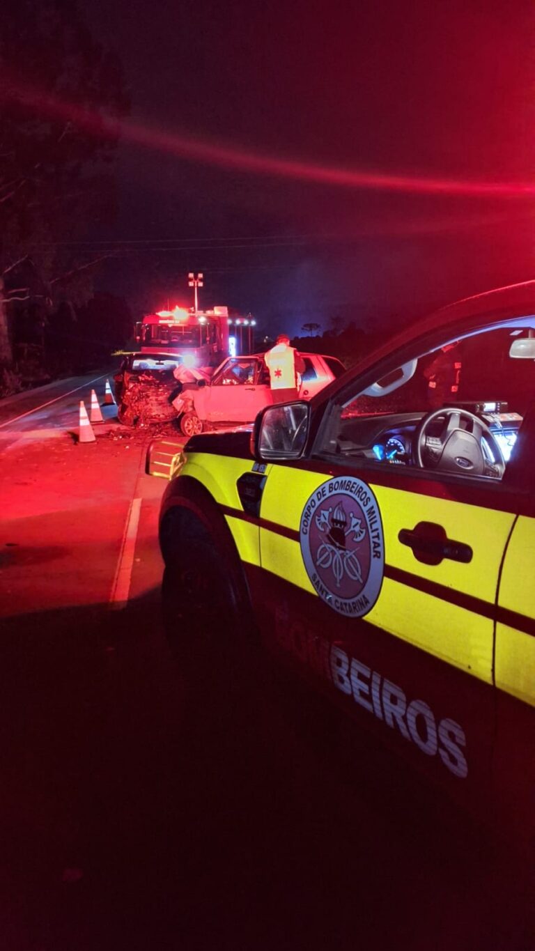 Acidente com morte na primeira meia hora desta segunda-feira em Canoinhas