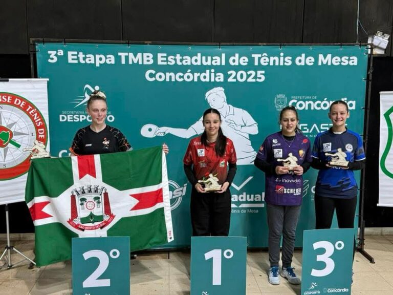 Atletas da SBATM/FMD conquistam medalhas na 3ª etapa do Campeonato Estadual de Tênis de Mesa