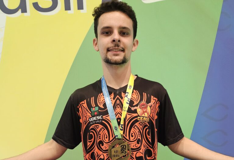 Aluno da Udesc Alto Vale representará o Brasil no mundial universitário de Tênis de Mesa