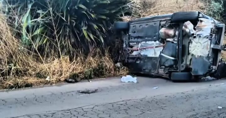 Dois jovens morrem em capotamento na SC-135 entre Caçador e Calmon