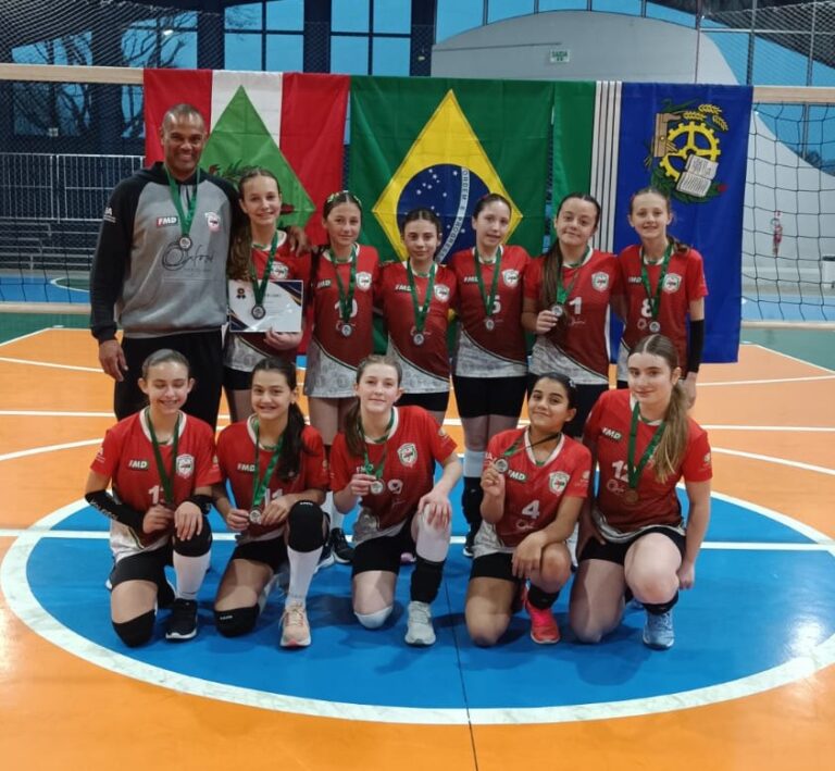 Voleibol feminino Sub 13 da FMD brilha no Festival Interestadual em Rio Negrinho