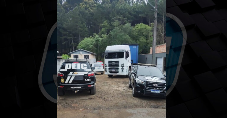 Polícias de Santa Catarina e Paraná realizam operação contra grupo especializado em roubo de cargas